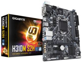 Gigabyte H310M S2H Motherboard CPU i3 i5 i7 LGA1151 Intel DDR4 DVI VGA HDMI M.2